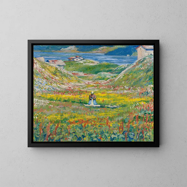Vallée en fleurs - Giovanni Giacometti — indrammet kunstværk på væggen