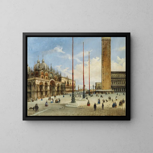 Vue de Venise - Giovanni Grubacs — indrammet kunstværk på væggen