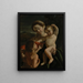 La Vierge à l'Enfant avec le petit saint Jean-Baptiste - Giovanni Lanfranco — indrammet kunstværk på væggen