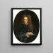 Portrait af en gentleman - Giovanni Maria delle Piane — indrammet kunstværk på væggen