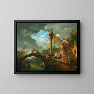 Giovanni Migliara - A Procession Interrupted by a Storm.webp