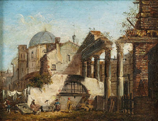 Le Forum Romain - Giovanni Migliara — visning af kunstværket