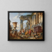 Et caprice med Sankt Peter prædiker for romerne - Giovanni Paolo Panini — indrammet kunstværk på væggen