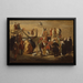 Festival på Piazza Navona - Giovanni Paolo Panini — indrammet kunstværk på væggen