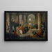 Les Grecs chez de læger - Giovanni Paolo Panini — indrammet kunstværk på væggen