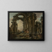 Ruins romaines - Giovanni Paolo Panini — indrammet kunstværk på væggen