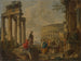Le Colisée parmi les ruines romaines - Giovanni Paolo Panini — visning af kunstværket