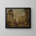 Le Colisée parmi les ruines romaines - Giovanni Paolo Panini — indrammet kunstværk på væggen
