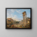 Le Forum romain - Giovanni Paolo Panini — indrammet kunstværk på væggen
