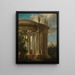 Le templet for Diane - Giovanni Paolo Panini — indrammet kunstværk på væggen