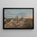 Vue de la Piazza del Popolo, Rom - Giovanni Paolo Panini — indrammet kunstværk på væggen