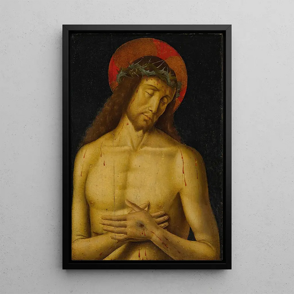 Le Christ en homme de douleurs - Giovanni Santi — indrammet kunstværk på væggen