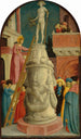 Sainte Apollonie, der ødelægger en hedensk idol - Giovanni d'Alemagna | Reproduction — visning af kunstværket