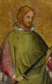 Saint Martin, der holder sit sværd - Giovanni di Bartolomeo Cristiani — visning af kunstværket