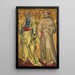 Sankt Matthæus og François - Giovanni di Paolo — indrammet kunstværk på væggen