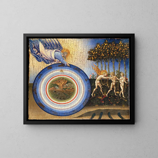 La Création du monde et l'Expulsion du paradis - Giovanni di Paolo — indrammet kunstværk på væggen