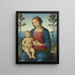 La Vierge à l'Enfant dans un paysage - Giovanni di Pietro — indrammet kunstværk på væggen