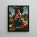 La Vierge à l’Enfant avec saint Jean - Baptiste dans un paysage - Girolamo Alibrandi — indrammet kunstværk på væggen