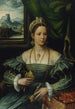 Portrait af en dame - Girolamo da Carpi — visning af kunstværket