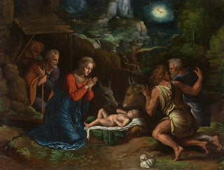 Girolamo Da Carpi - The Adoration of the Shepherds.webp