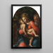 La Sainte Famille - Girolamo da Carpi — indrammet kunstværk på væggen