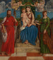 La Vierge à l'Enfant avec saint Jacques et sainte Lucie - Girolamo Denti — visning af kunstværket