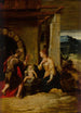 La Sainte Famille dans un paysage - Girolamo Mazzola Bedoli — visning af kunstværket