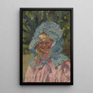 Girolamo Nerli - Girl in sunbonnet.webp