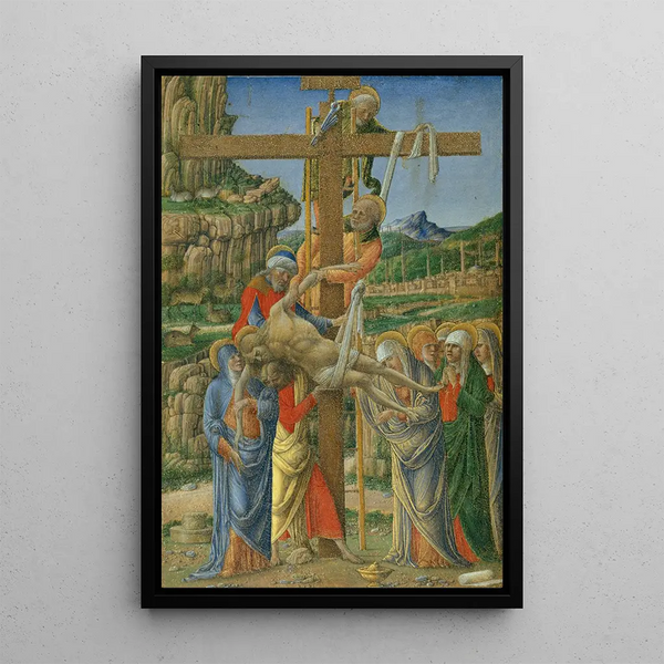 Descente de croix - Girolamo da Cremona — indrammet kunstværk på væggen