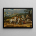 Rebecca ved brønden - Girolamo da Treviso — indrammet kunstværk på væggen