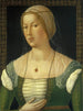 Portrait af en ung kvinde - Girolamo di Benvenuto — visning af kunstværket