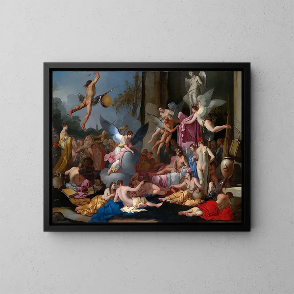 Le Royaume d'Hypnos - Giulio Carpioni — indrammet kunstværk på væggen