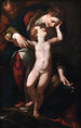 La Sainte Famille Le Repos pendant la fuite en Égypte - Giulio Cesare Procaccini — visning af kunstværket