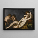 Vénus og Cupids - Giulio Cesare Procaccini — indrammet kunstværk på væggen
