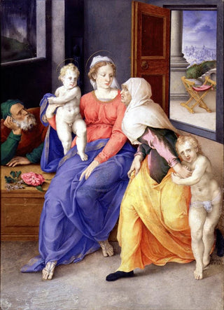 Giulio Clovio - Holy Family with Santa Isabel and San Juanito.webp