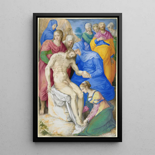 La Lamentation - Giulio Clovio — indrammet kunstværk på væggen