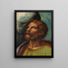 Tête d'un saint - Giulio Romano — indrammet kunstværk på væggen