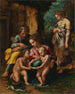 La Sainte Famille - Giulio Romano — visning af kunstværket