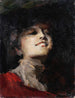 Portrait af kvinde - Giuseppe Amisani — visning af kunstværket