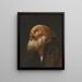 Tête d'un saint masculin - Giuseppe Angeli — indrammet kunstværk på væggen