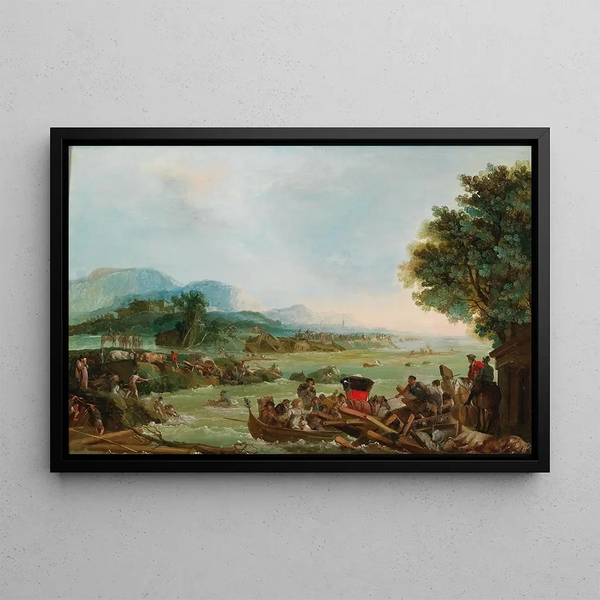 Giuseppe Bernardino Bison - The flooding of the Tagliamento river.webp