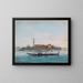 Vue de Venise de San Lazzaro degli Armeni - Giuseppe Bernardino Bison — indrammet kunstværk på væggen