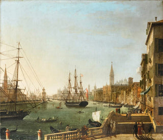 Grand Canal i Venedig - Giuseppe Borsato — visning af kunstværket
