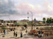 maleriet La place Louis XVI, place de la Concorde i 1829 - Giuseppe Canella — visning af kunstværket