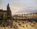 Le marché aux fleurs, la Tour de l'Horloge, le Pont au Change og le Pont Neuf - Giuseppe Canella — visning af kunstværket