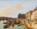 Paris, udsigt over Arts og Louvre-broen - Giuseppe Canella — visning af kunstværket