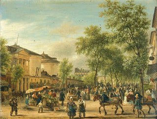 Giuseppe Canella - Paris view of the boulevard Montmartre.webp