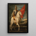 Saint Louis de Toulouse à cheval - Giuseppe Cesari — indrammet kunstværk på væggen