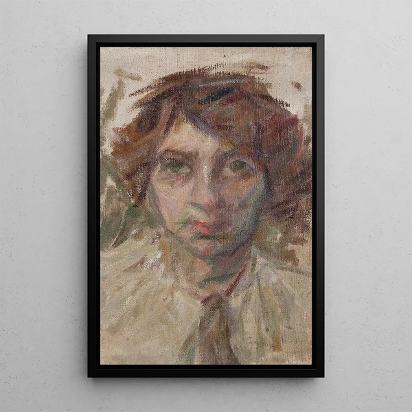 Portrait af maleren Paradisi - Giuseppe Cominetti — indrammet kunstværk på væggen