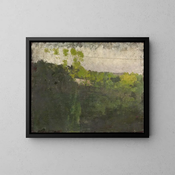 Le bassin du Bois de Boulogne - Giuseppe De Nittis — indrammet kunstværk på væggen